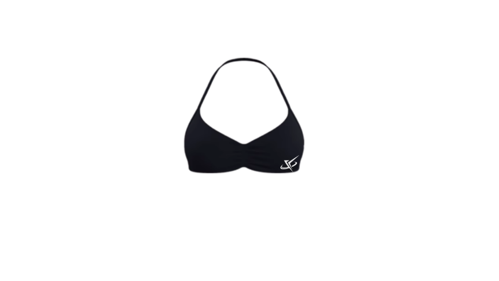 V-neck halter sports bra